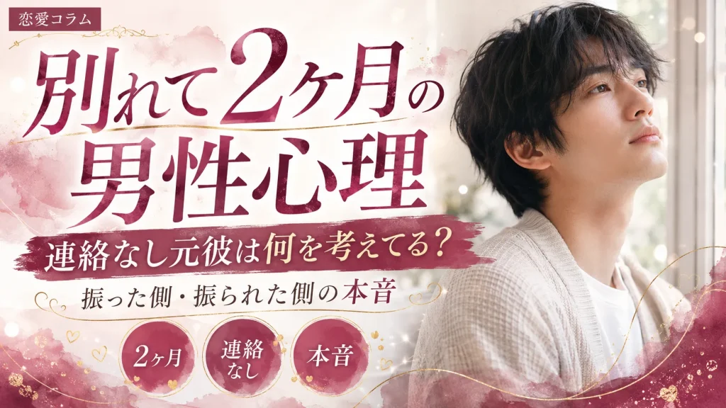 別れて2ヶ月の男性心理｜連絡なし元彼は何を考えてる？振った側・振られた側の本音