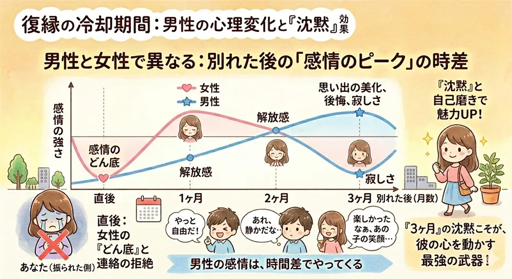 復縁に冷却期間が必要な理由｜振られた側の「沈黙」が最強の武器になる
