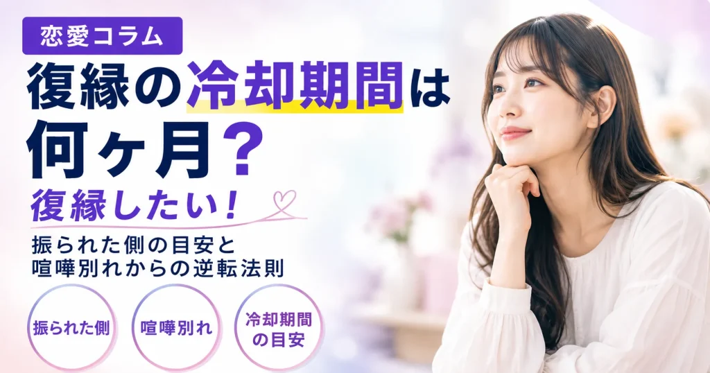 復縁の冷却期間は何ヶ月？復縁したい！振られた側の目安と喧嘩別れからの逆転法則