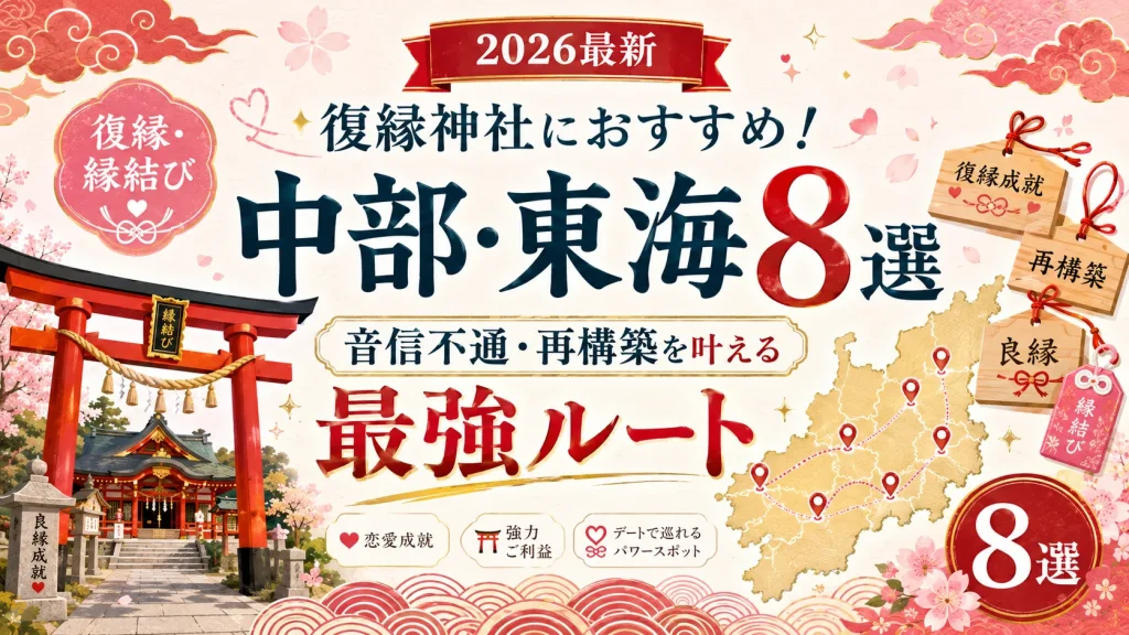 復縁神社におすすめ！中部･東海8選【2026最新】音信不通・再構築を叶える最強ルート