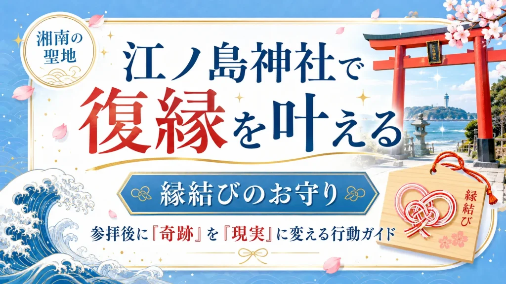 江ノ島神社で復縁を叶える｜縁結びのお守りと参拝後に「奇跡」を「現実」に変える行動ガイド