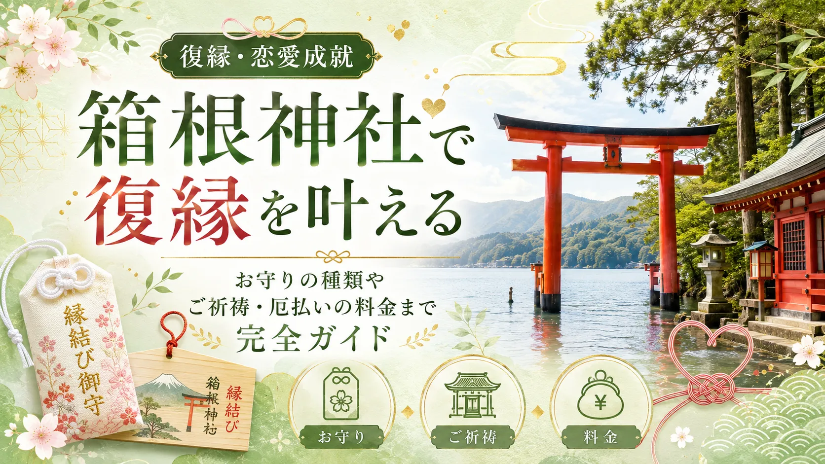 箱根神社で復縁を叶える｜お守りの種類やご祈祷・厄払いの料金まで完全ガイド