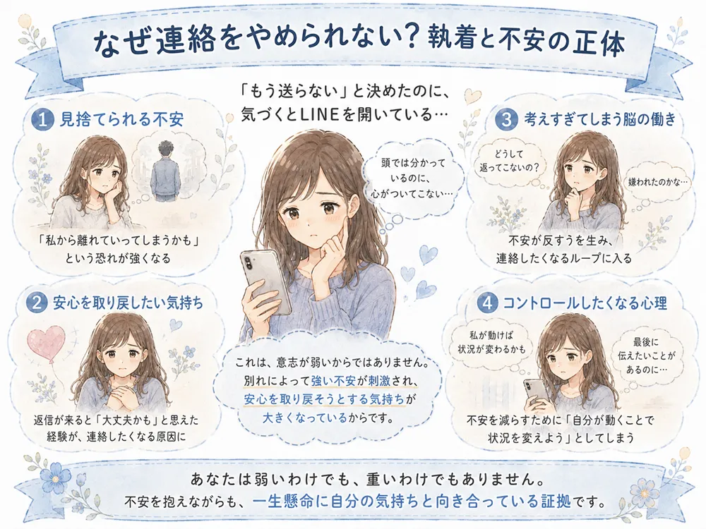 追いLINEで彼の警戒心が強くなる理由